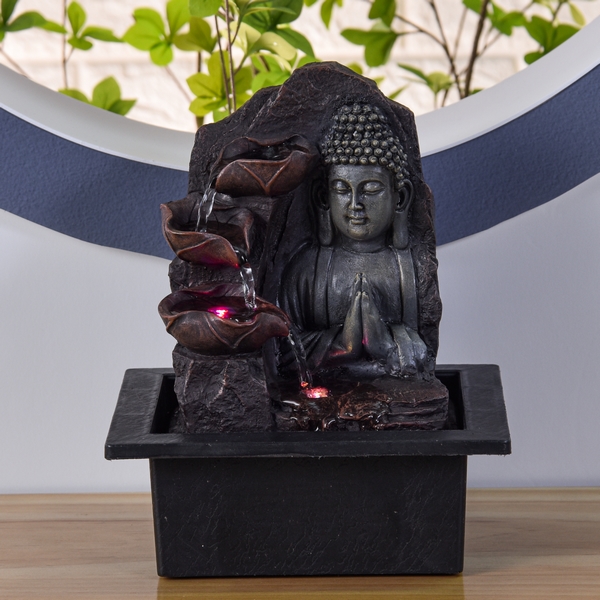 fontaine bouddha spiritualité zen light chez ugo et lea