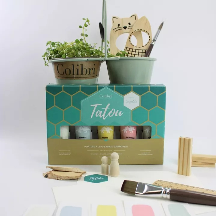 Coffret de peinture extra fine biosourcées 5 tubes 40 ml Les pastels