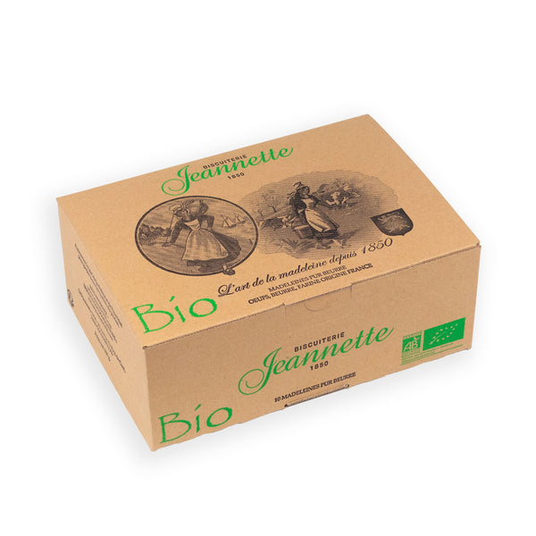 Jeannette bio nature boite de 10 madeleines
