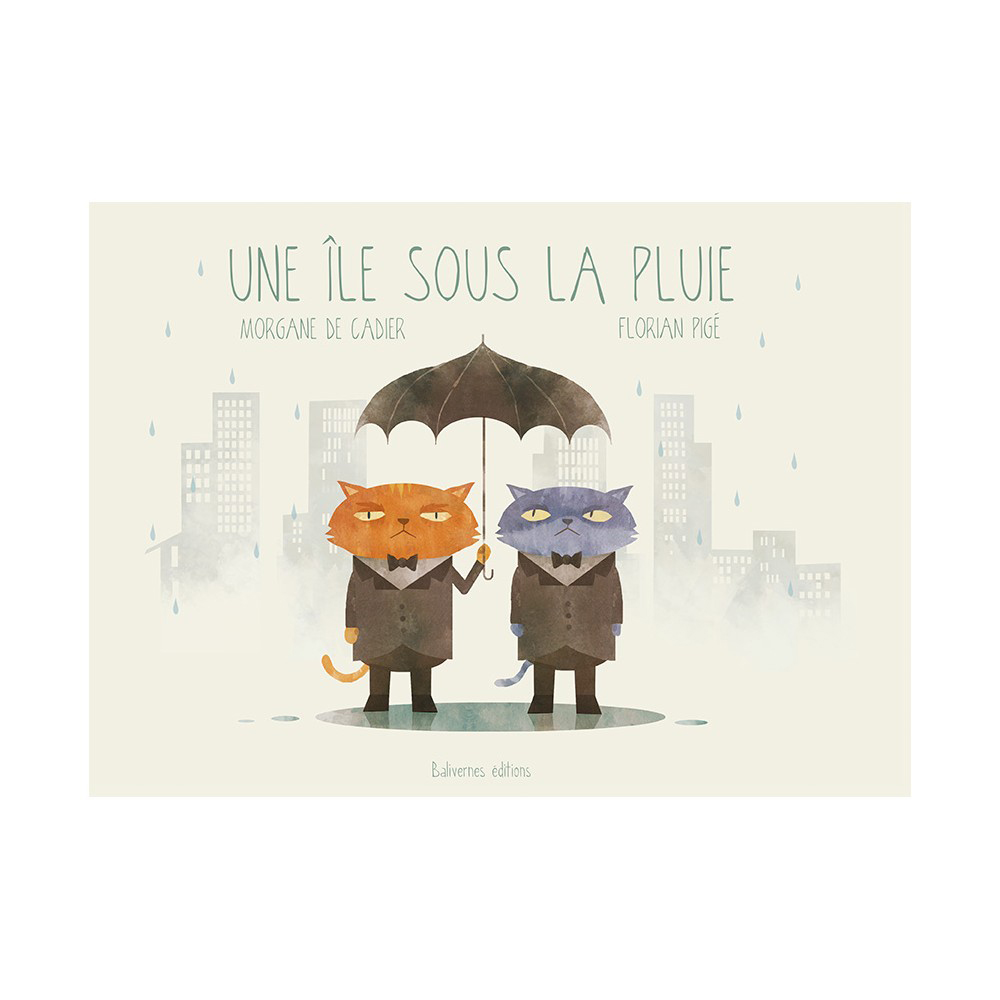 Une île sous la pluie