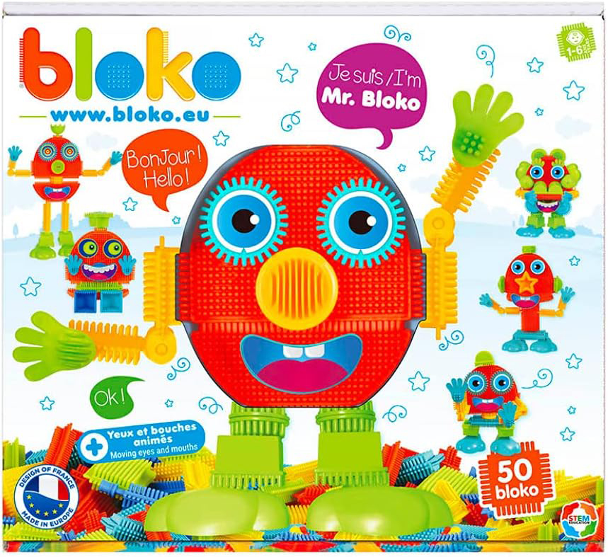 Coffret Mr Bloko avec 50 blokos avec yeux et bouches animées