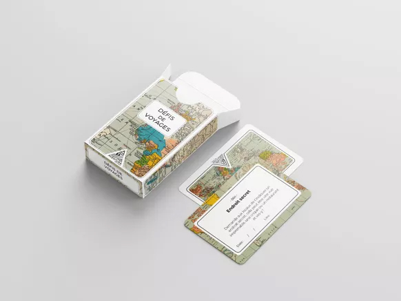 Jeu de cartes Défis de voyage