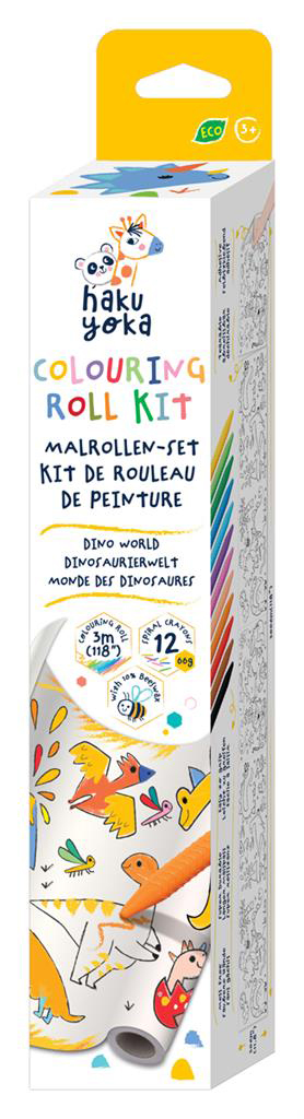 Kit de rouleau de peinture : le monde des dinosaures