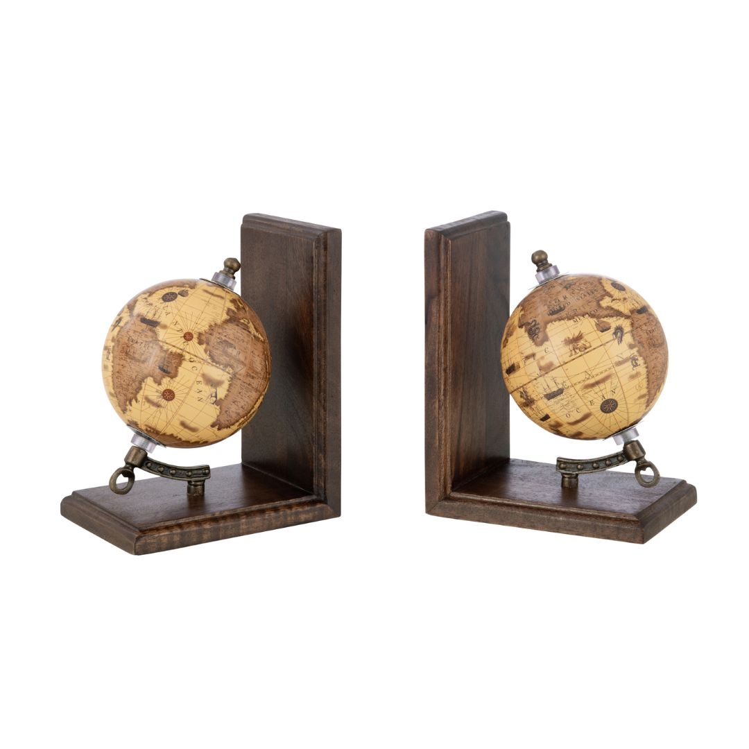 Serre livre globe en bois