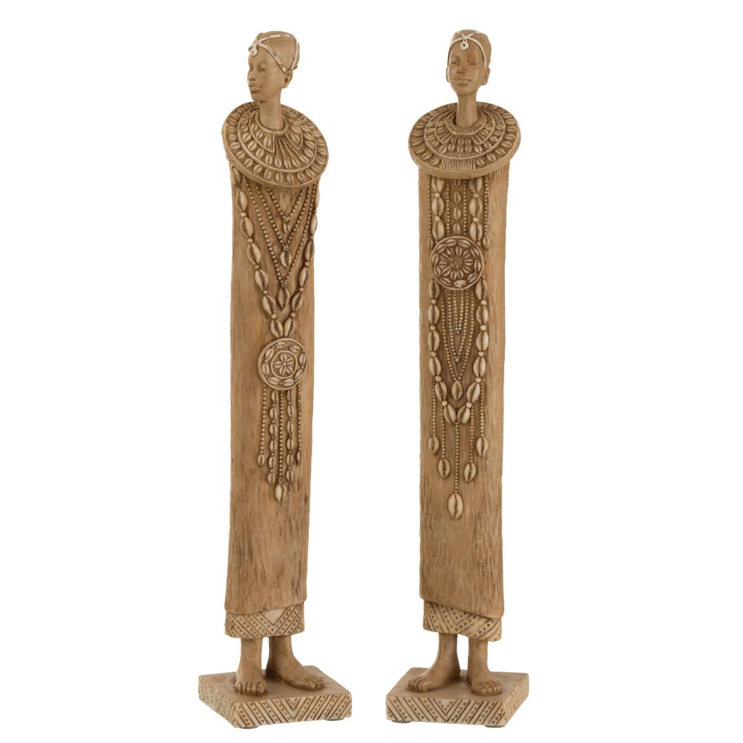 2 statuette africaines