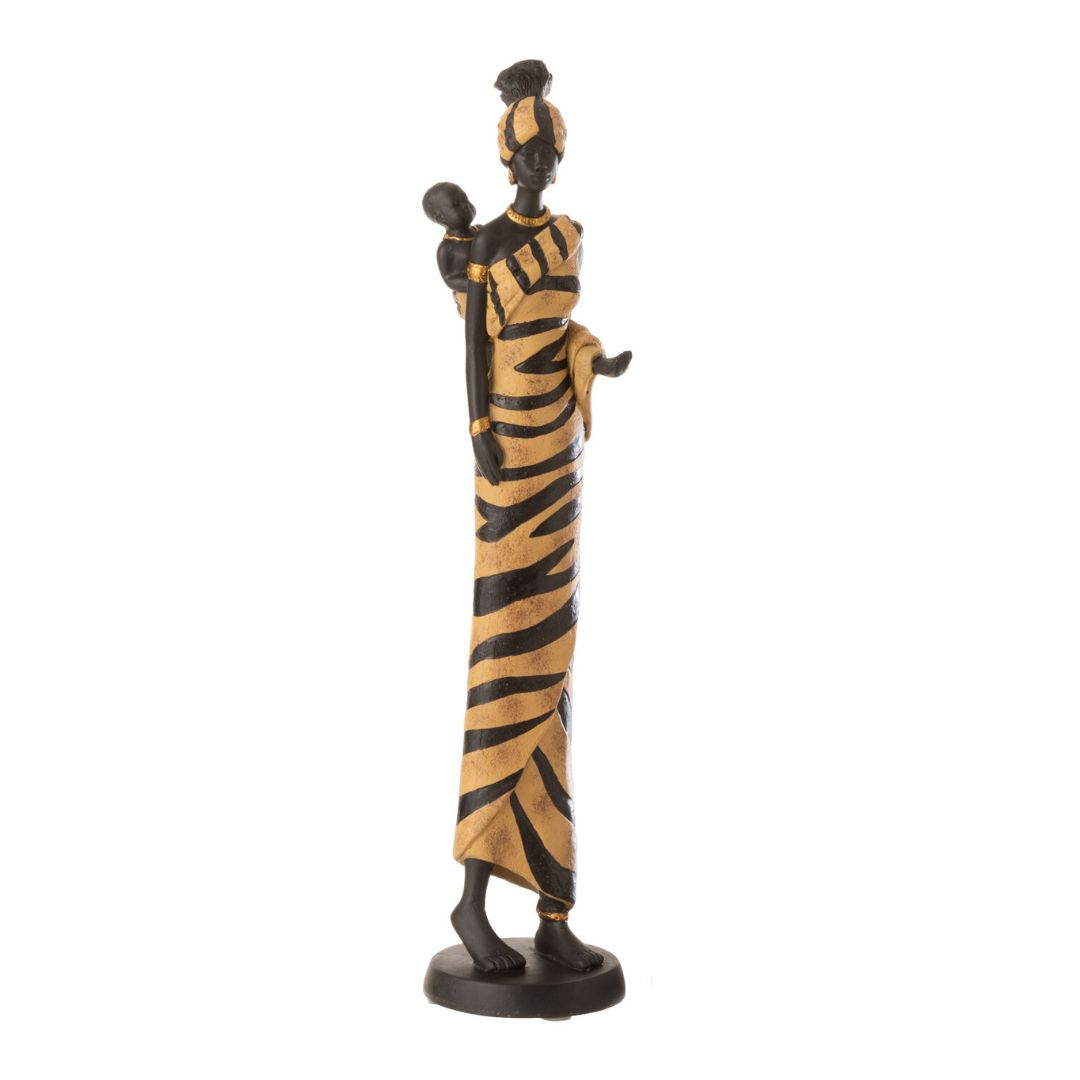 Statue africaine avec bébé