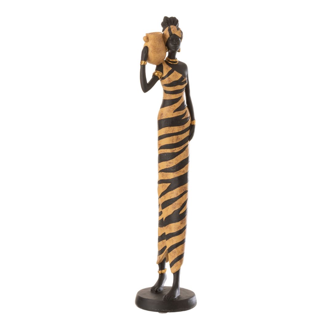Statue africaine avec panier