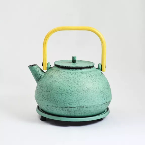 Théière Mubing en fonte 0,8 l couleur menthe