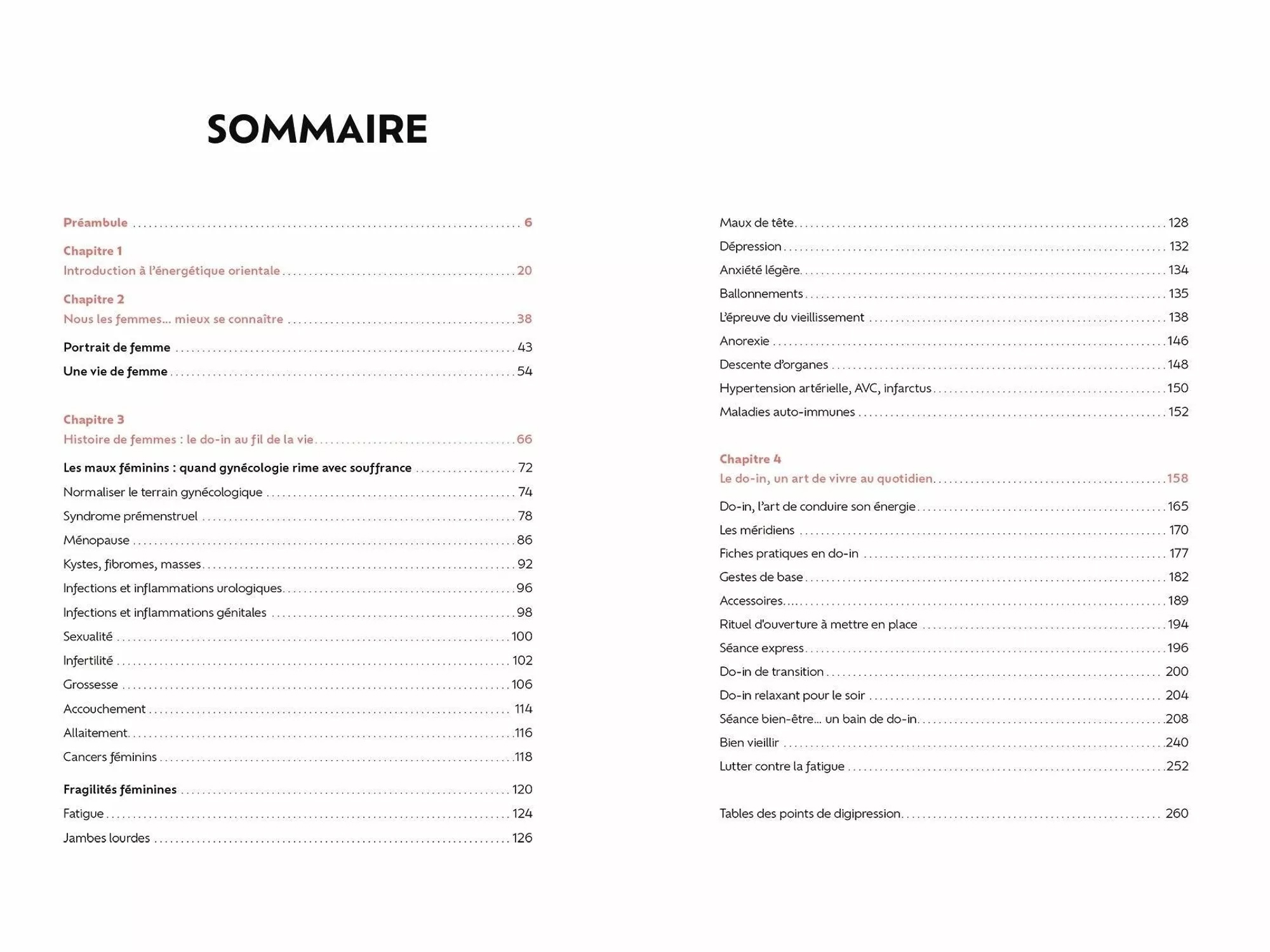 sommaire de livre