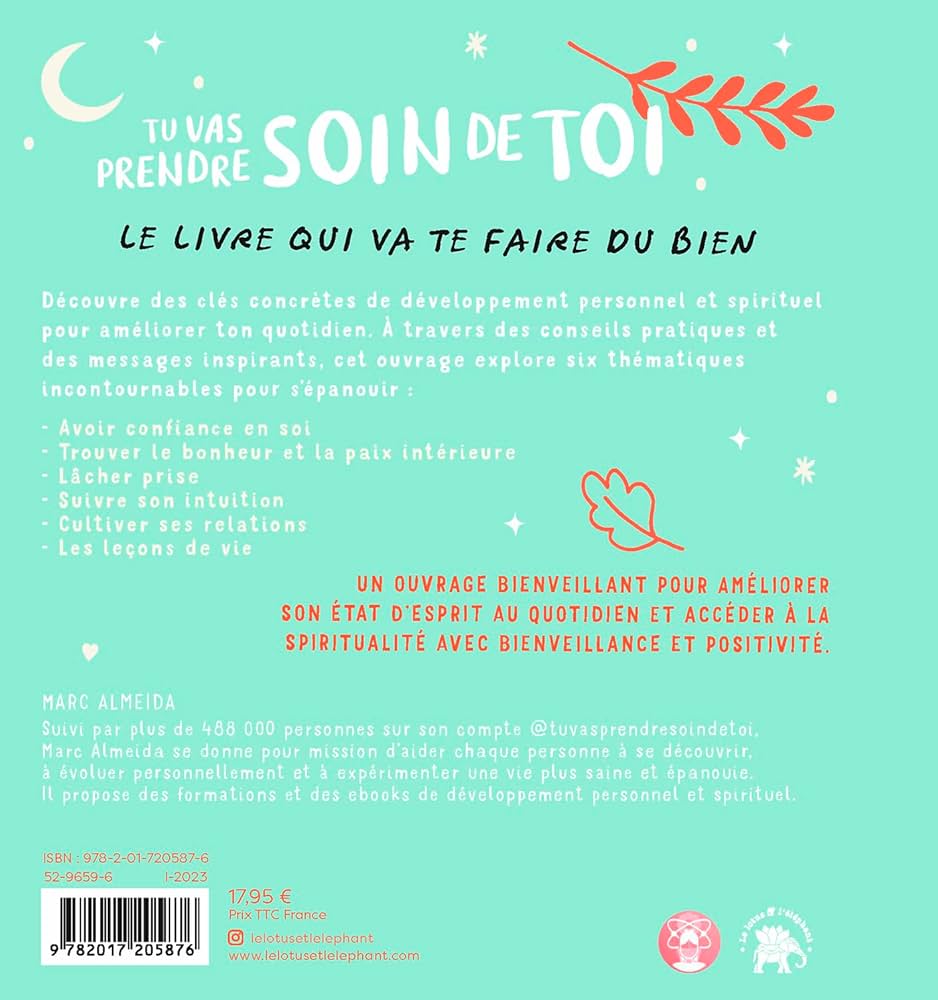 Verso du livre tu vas prendre soin de toi