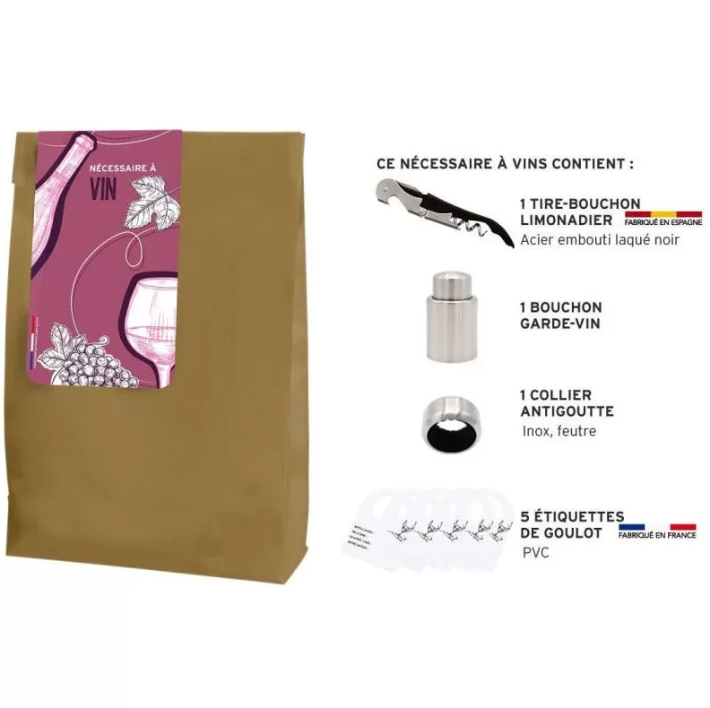 Kit pour boutreille de vin
