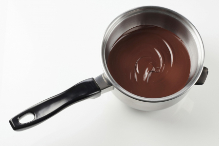 chocolat fondu dans une casserole