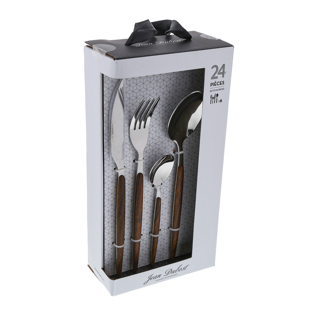 Boîte demballage dun set de 24 couverts