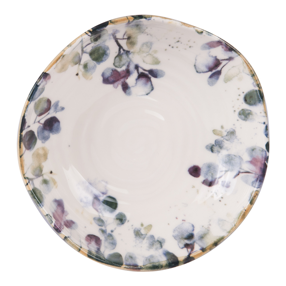 Assiette creuse design vue du dessus