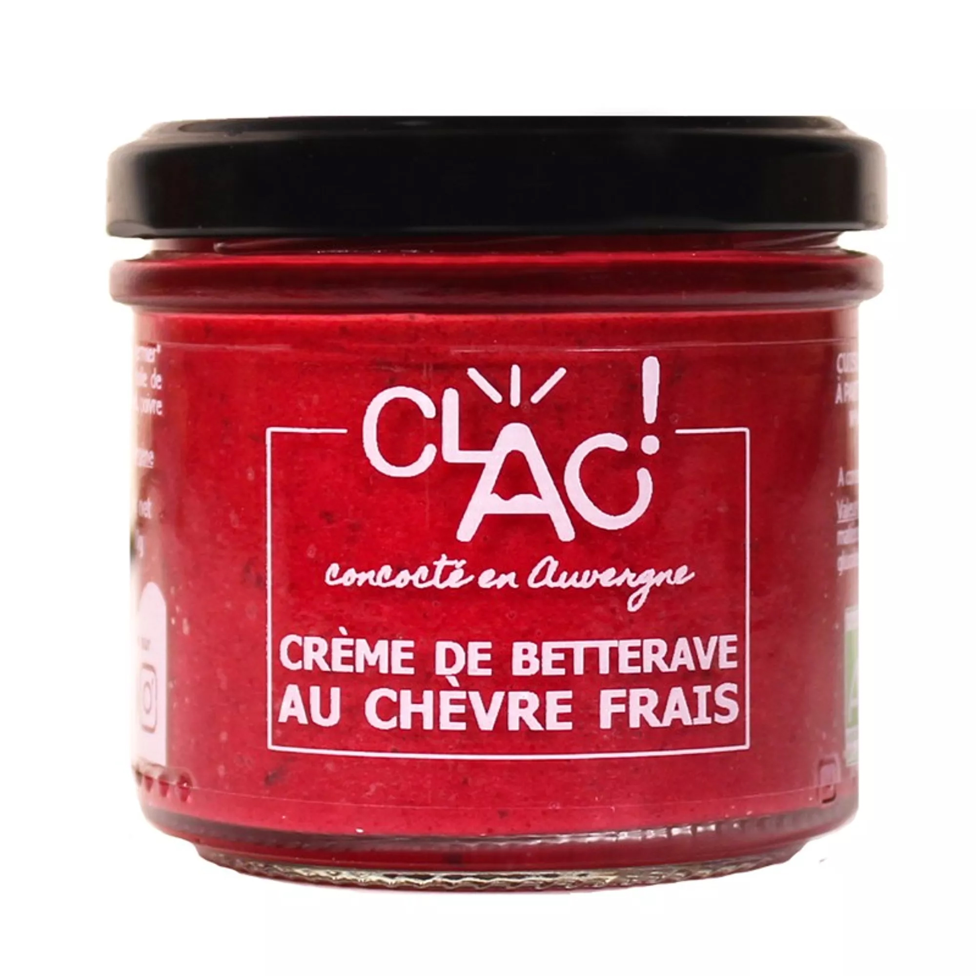 Crème de betterave au chèvre frais 100 gr bio