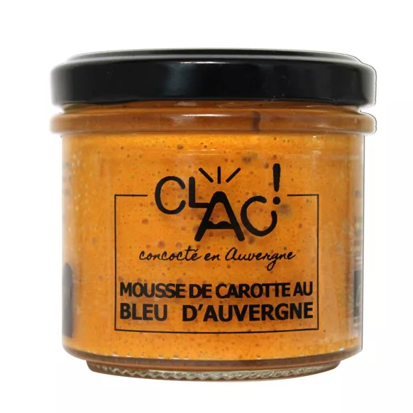 Mousse de carotte au bleu d\'Auvergne 100 gr bio