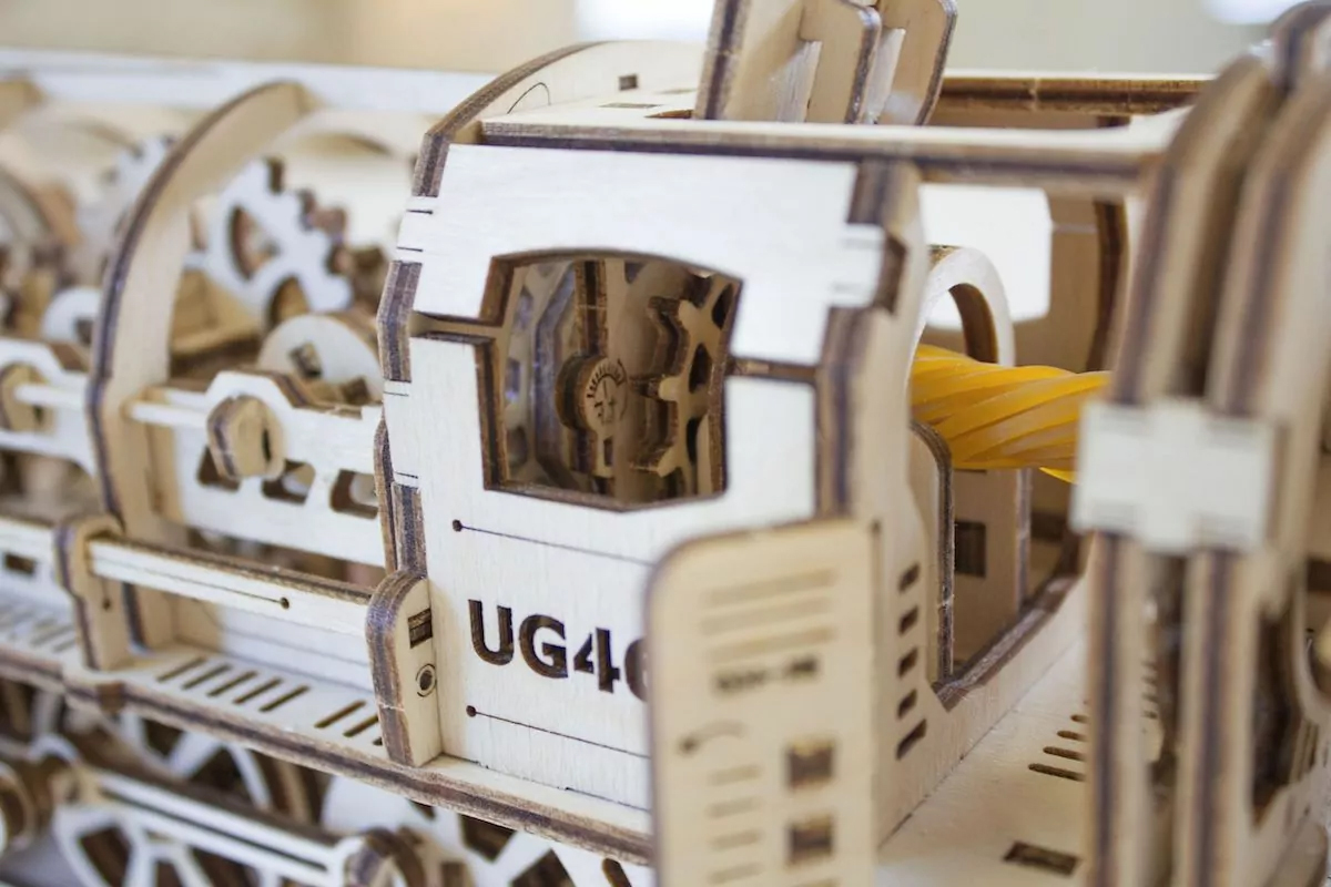 gros plan sur jouet train à vapeur 3d