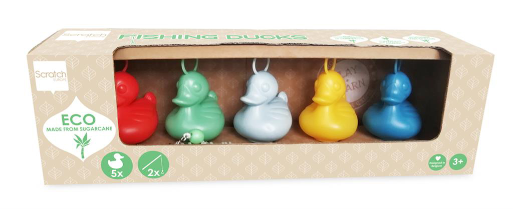 Set de 5 canards de pêche à la ligne écolo