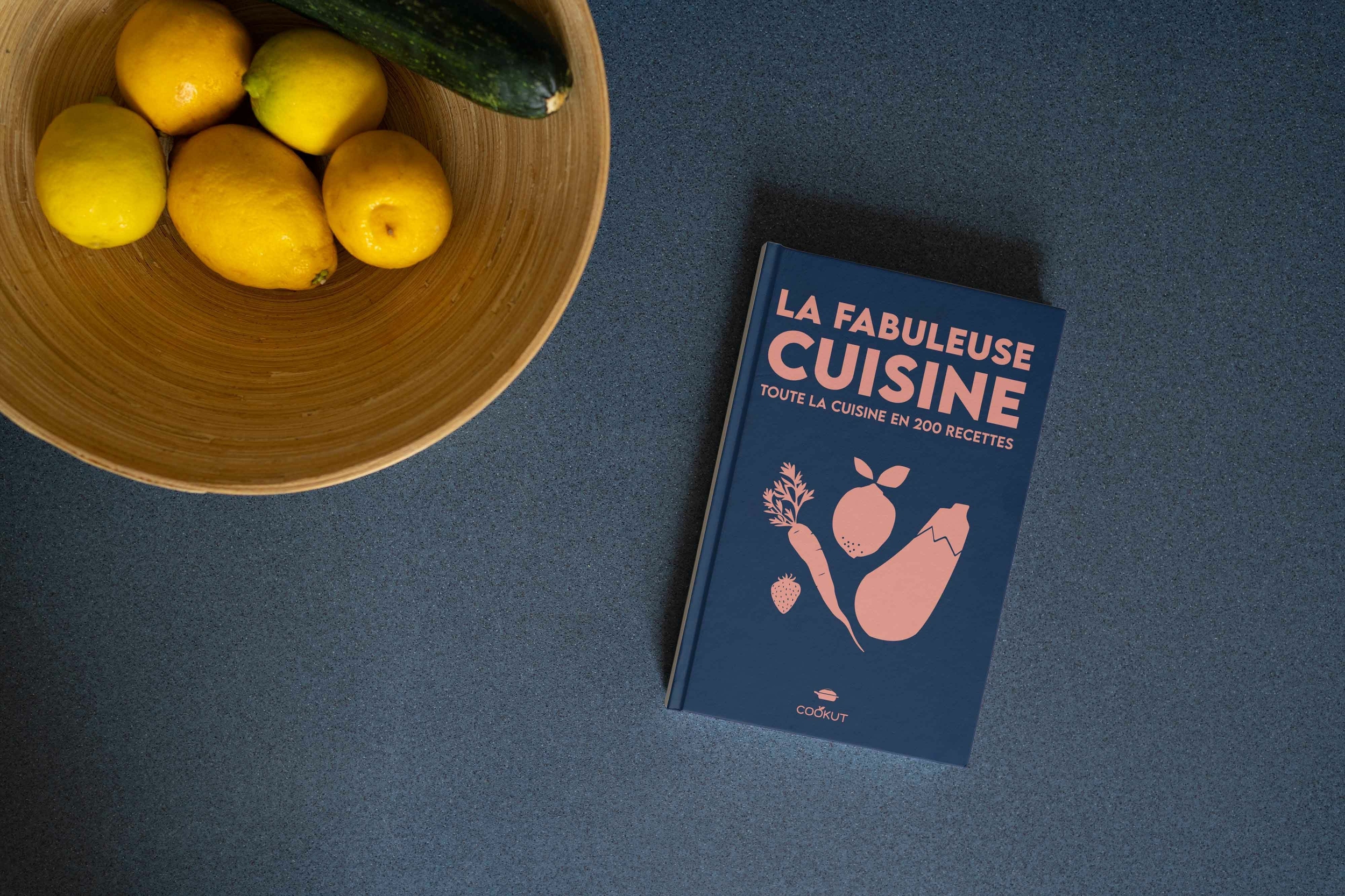 Livre bleu de recette cuisine