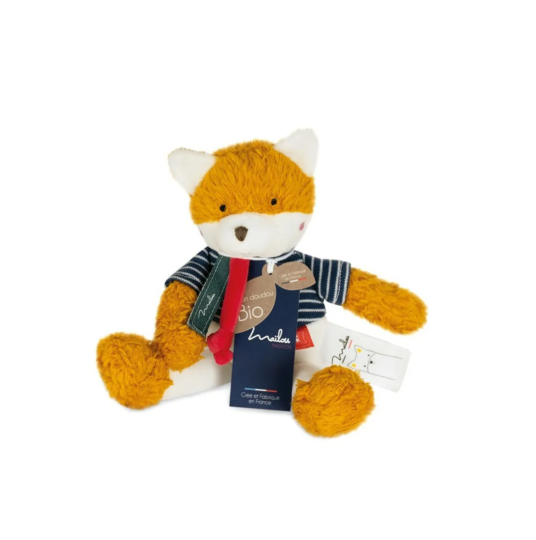 Doudou pantin renard bio