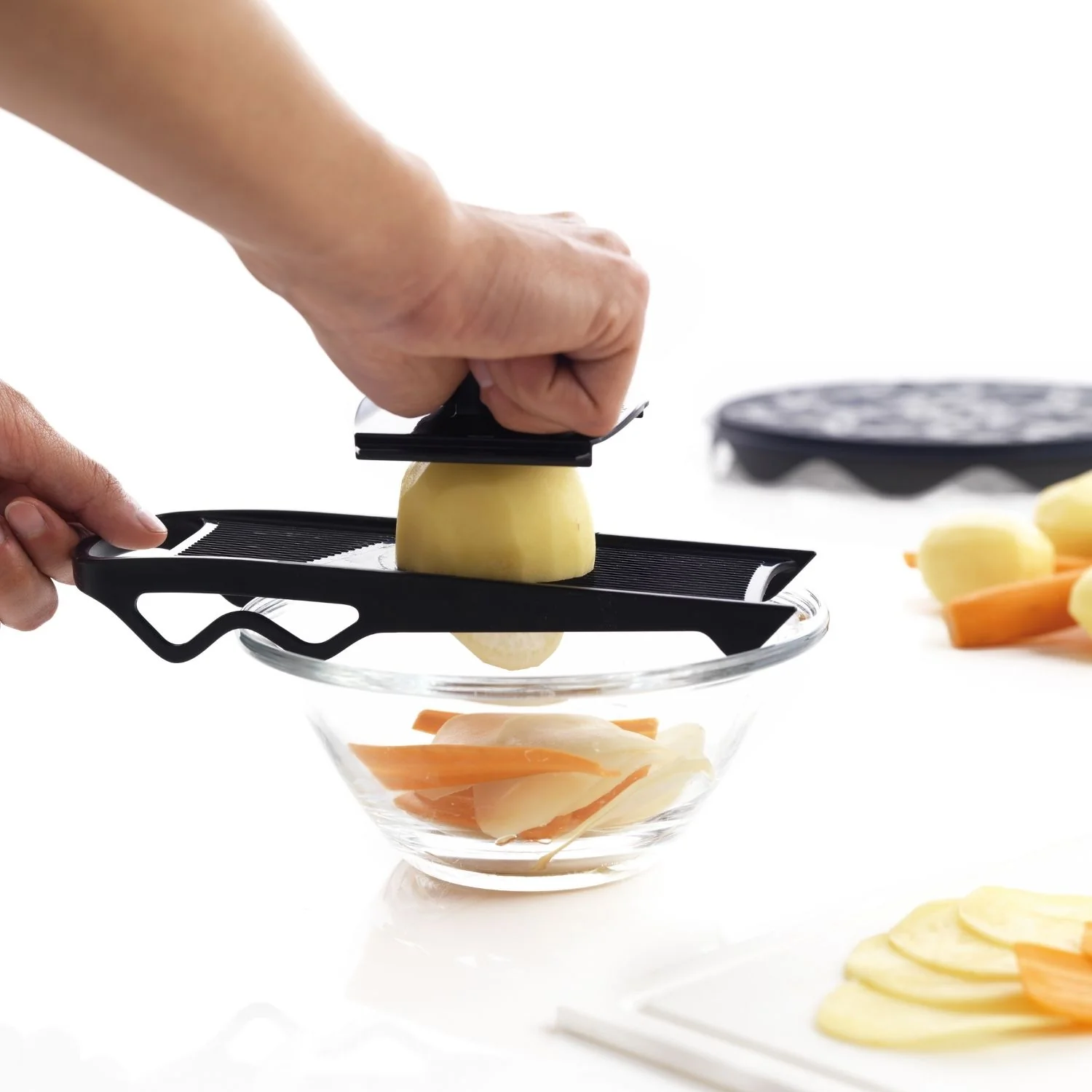 Kit topchips et mandoline Healthy (Noir transparent)