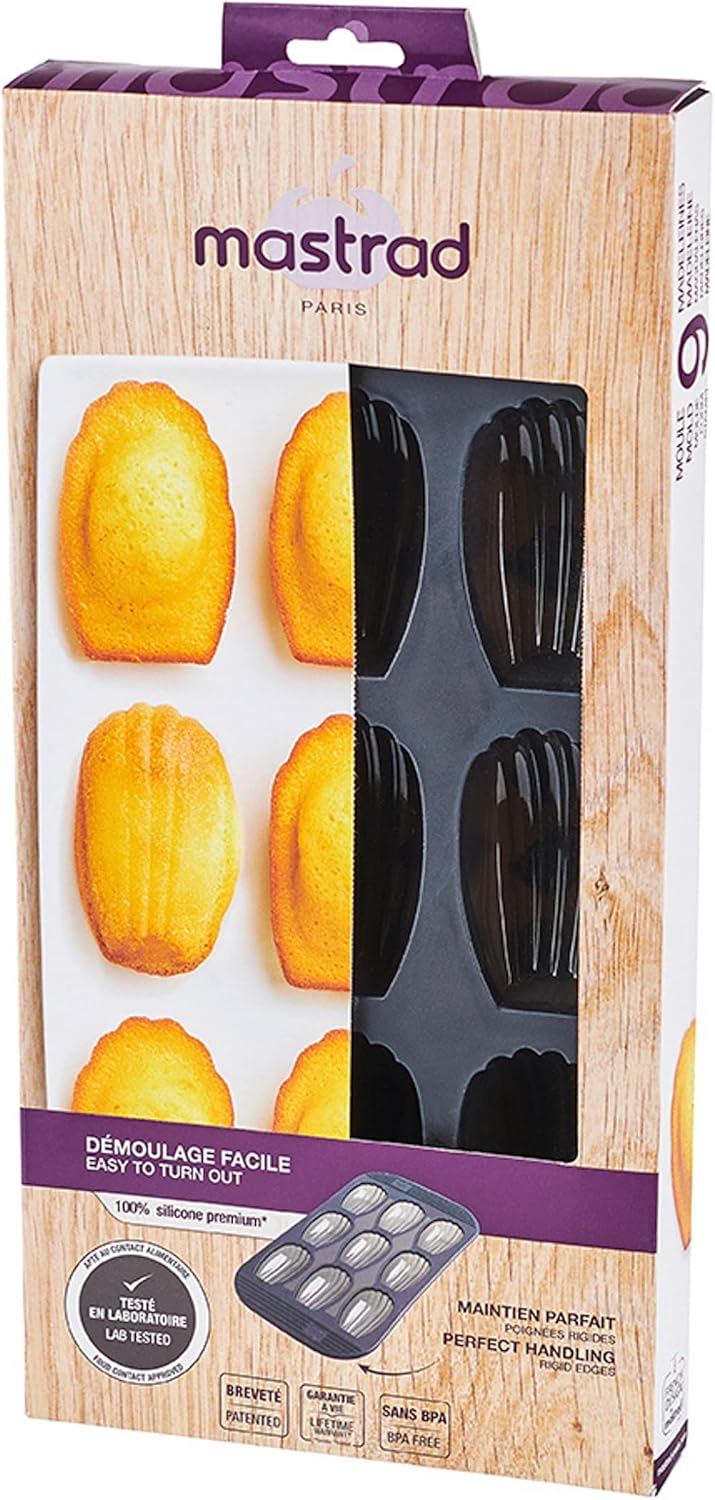 Moule pour 9 madeleines (gris fumé)