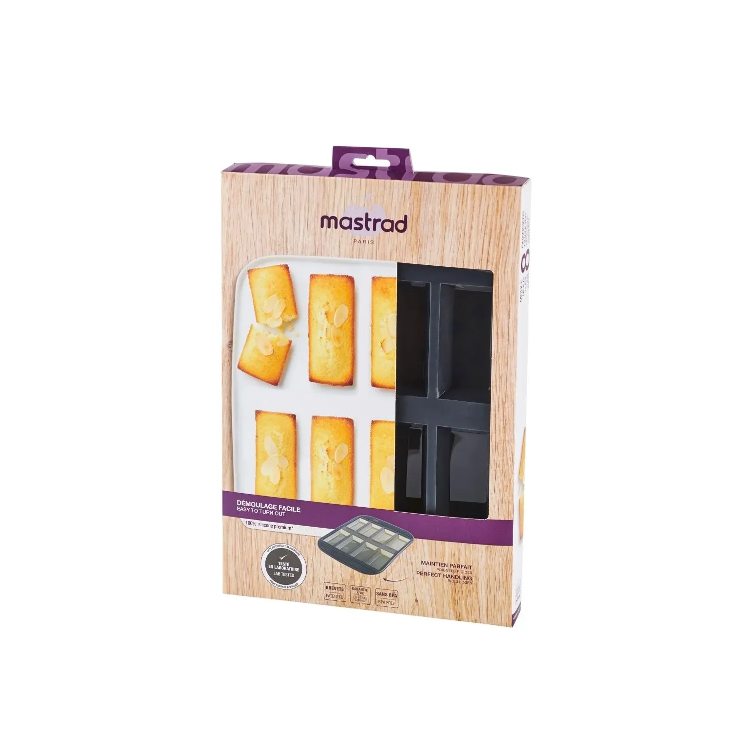Moule pour 8 financiers (gris fumé)
