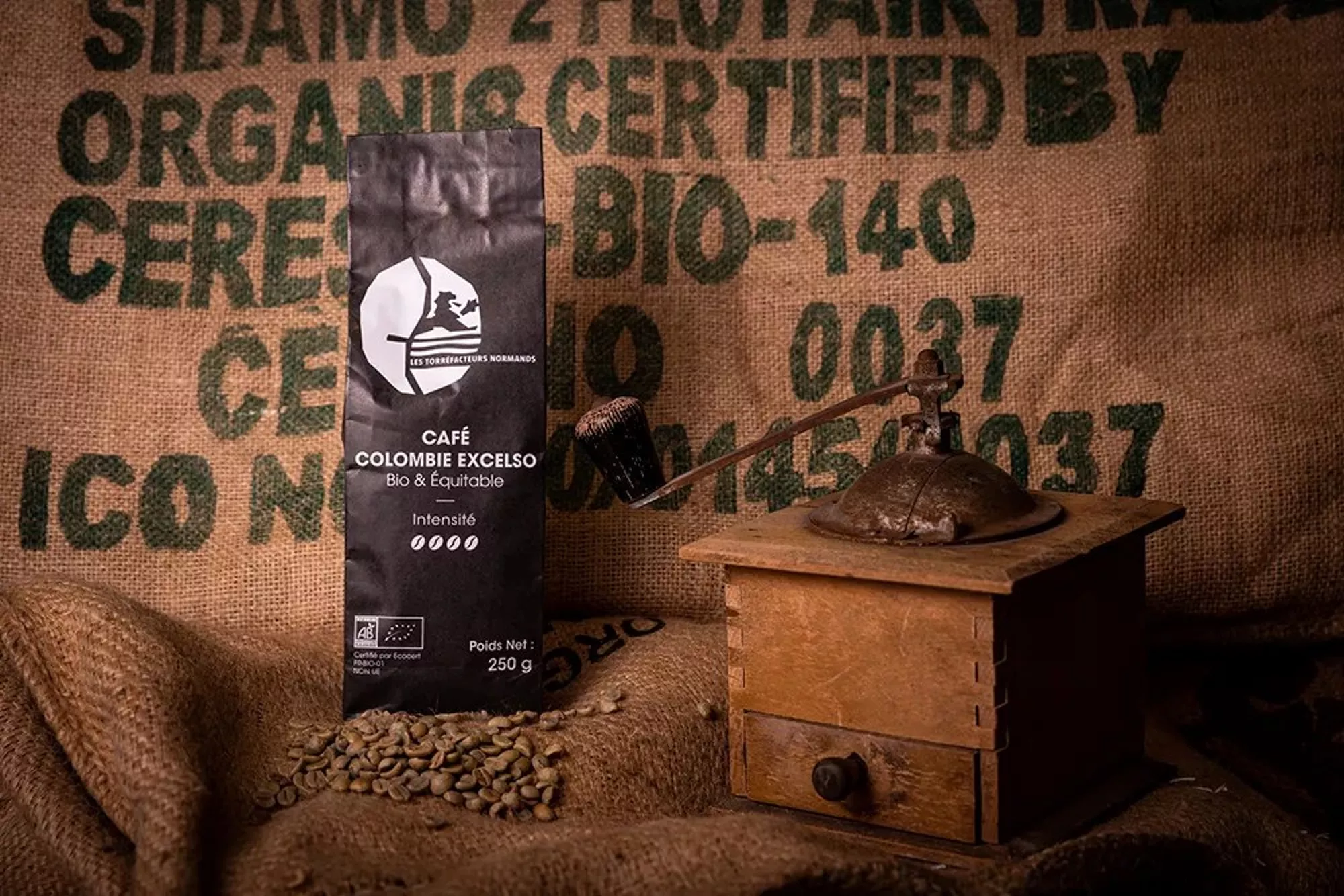 Café en grain de Colombie bio et équitable 250gr
