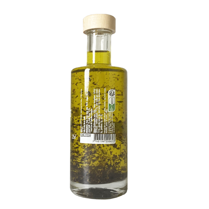 Huile dolive bio au basilic 25cl