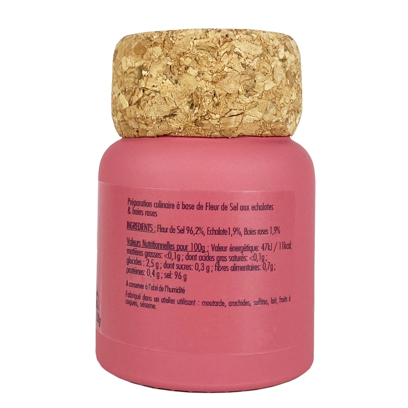 Fleur de sel échalottes et baies verso