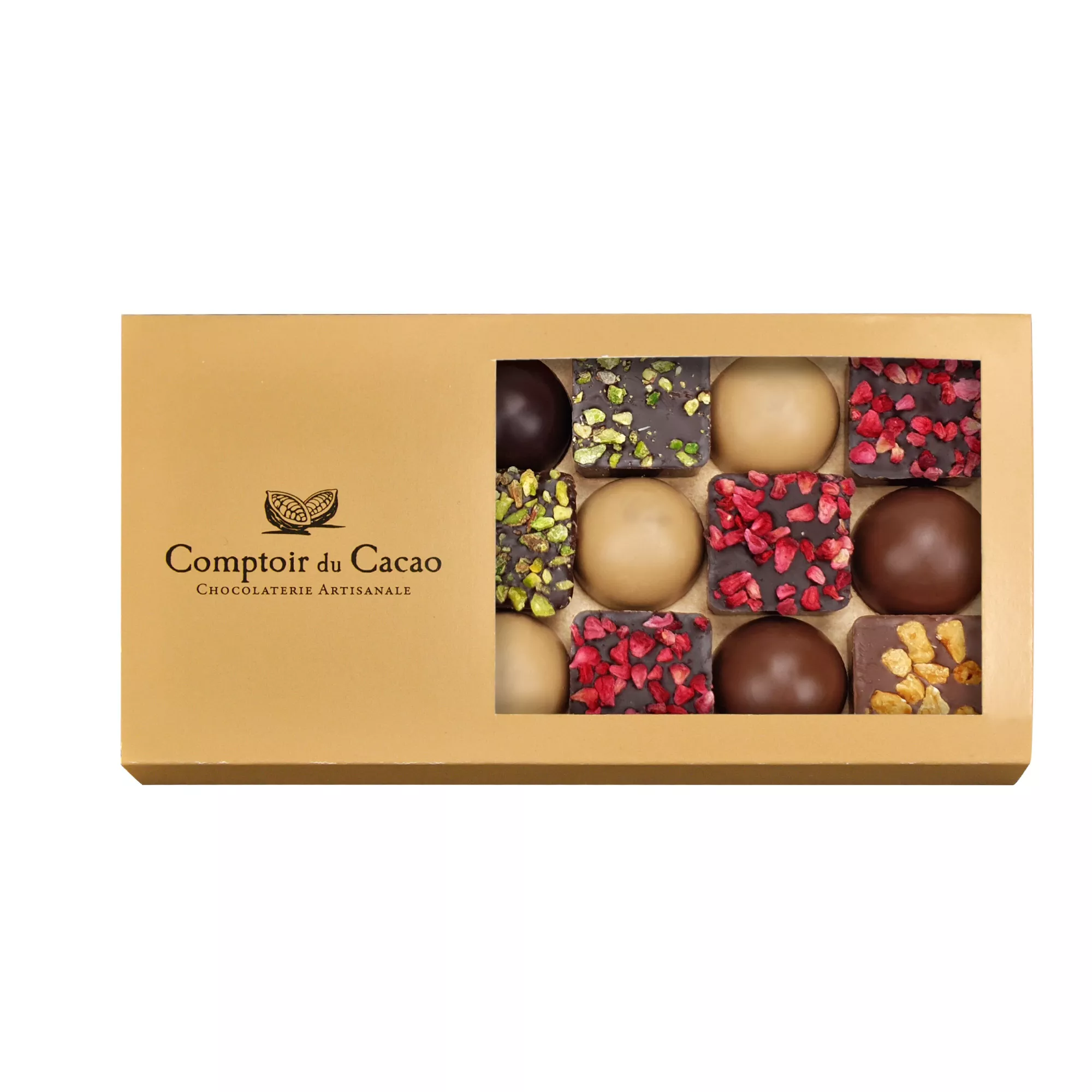 Assortiment de pralinés feuilletés