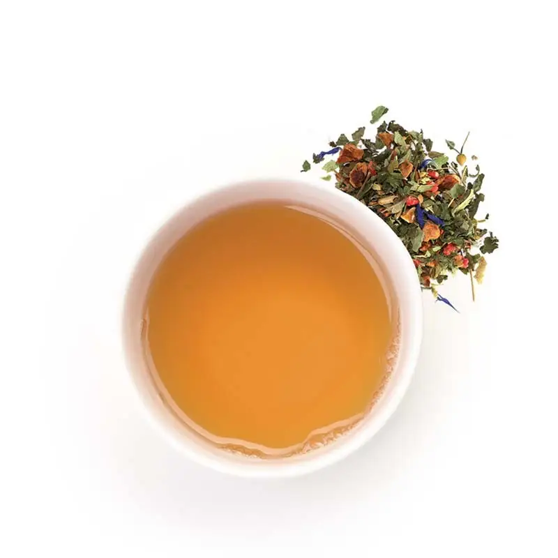 Tisane bio abricot tilleul miel en tasse