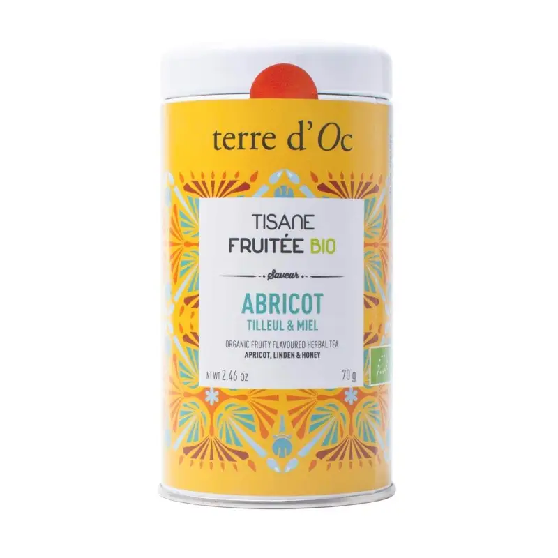 Tisane bio abricot tilleul miel