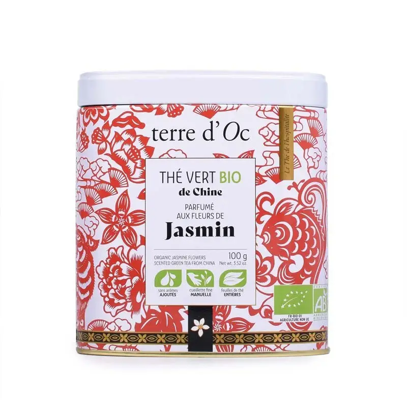 Thé bio vert jasmin 100 gr