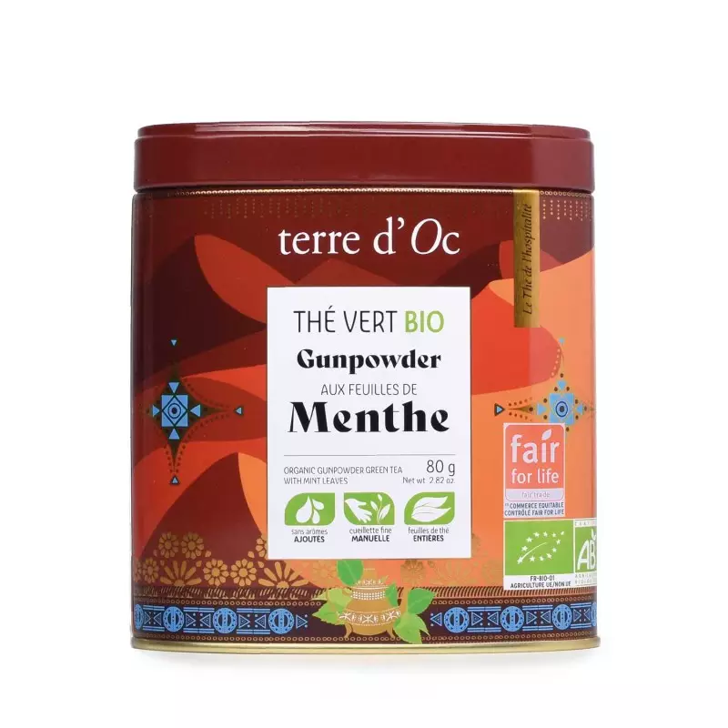 Thé bio vert menthe 80 gr