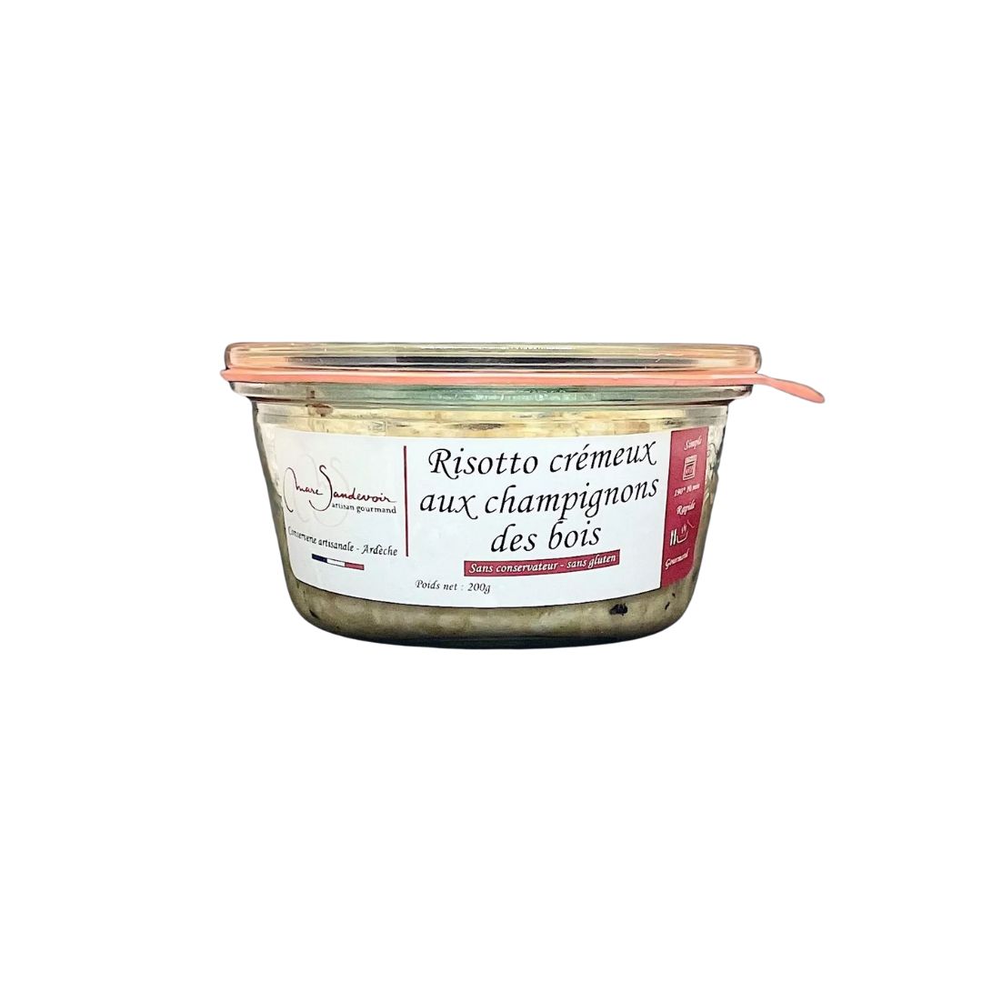 Risotto crémeux aux champignons des bois