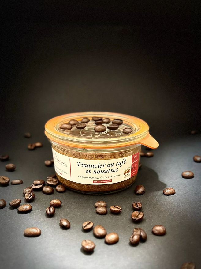 Financier au café et noisettes