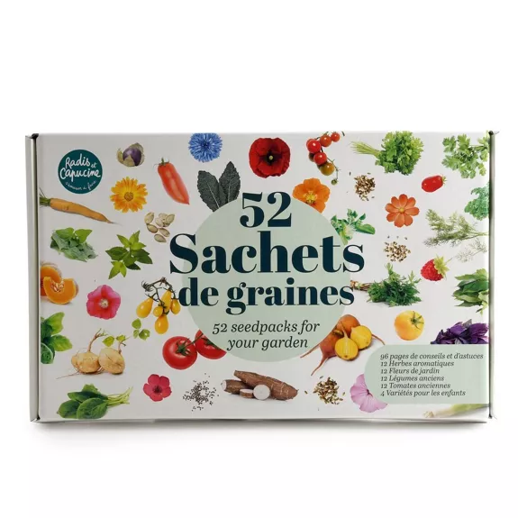 Coffret de 52 sachets de graines