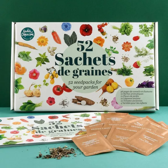 Coffret de 52  sachets de graines