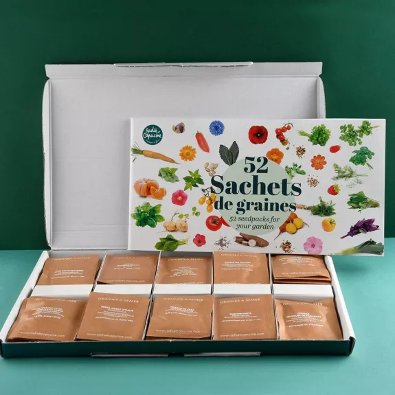 Coffret de 52  sachets de graines