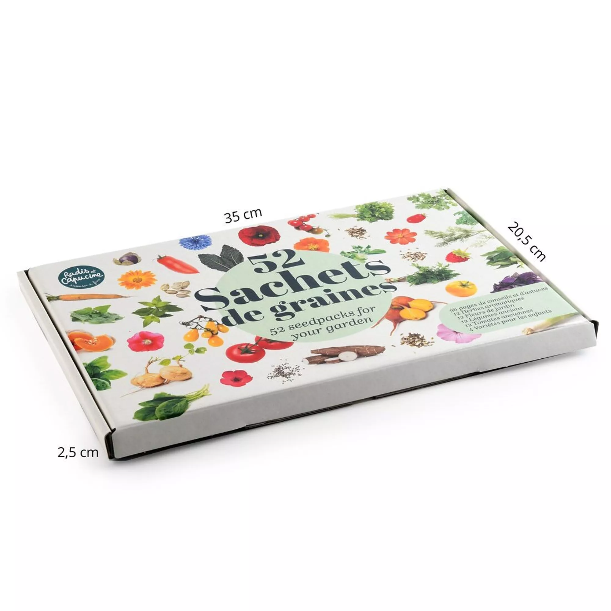Coffret de 52  sachets de graines