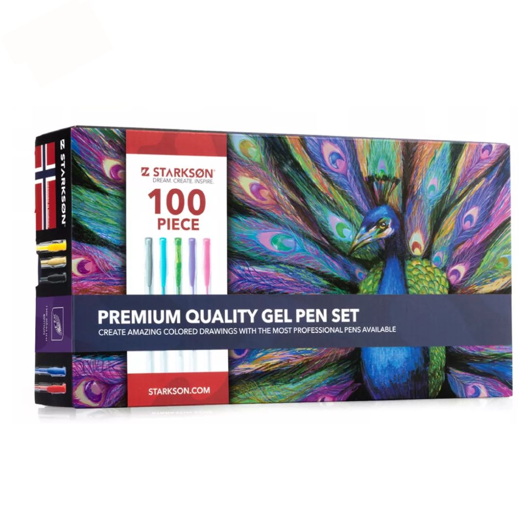 Set de 100 stylos à bille à encre gel (Premium quality)