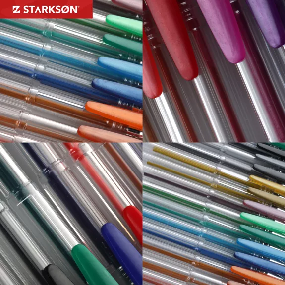 Set de 100 stylos à bille à encre gel (Premium quality)