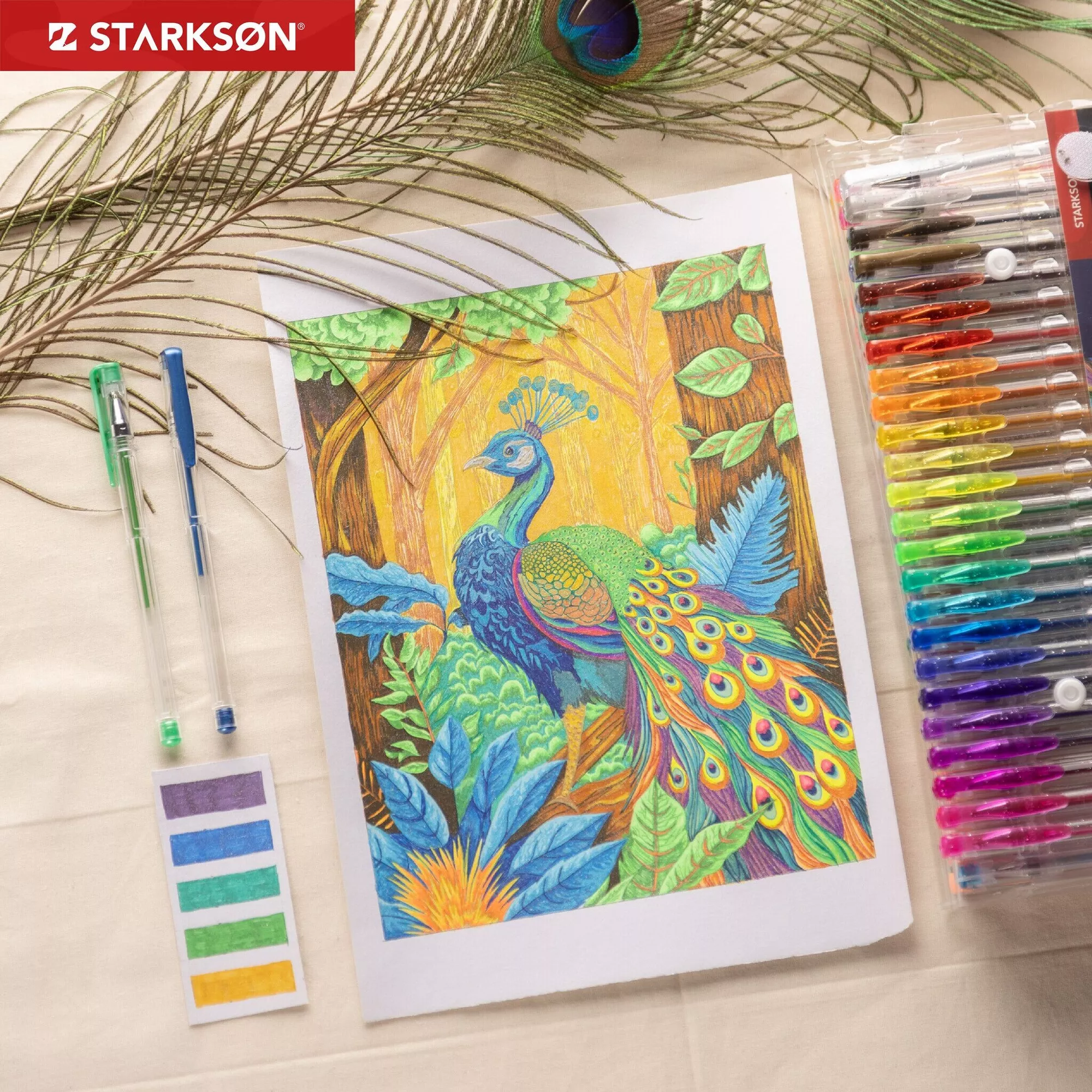 Set de 100 stylos à bille à encre gel (Premium quality)