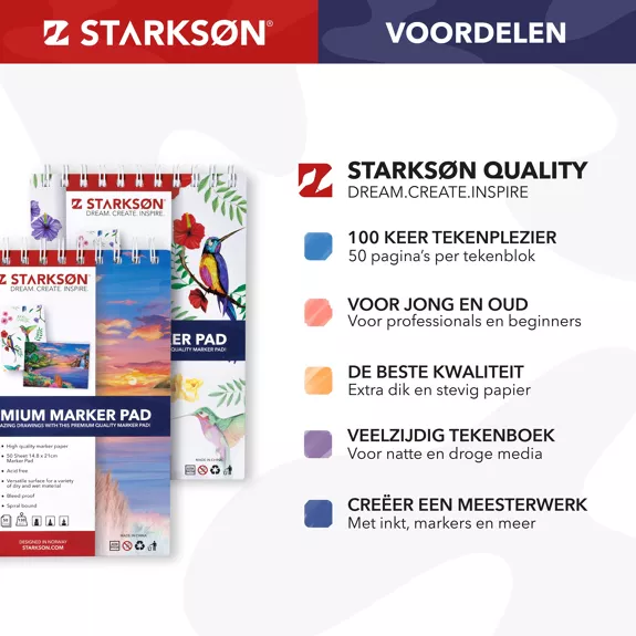 carnet de dessin  2 x 50 pages 130gr A4