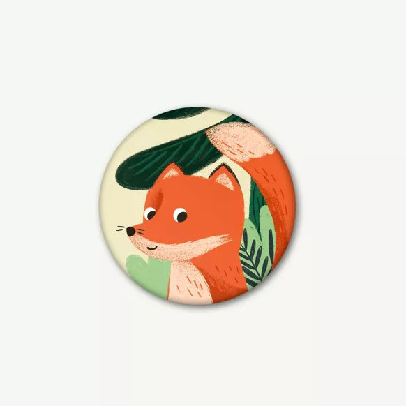 Magnet rond 37 mm Renard / Fuchs