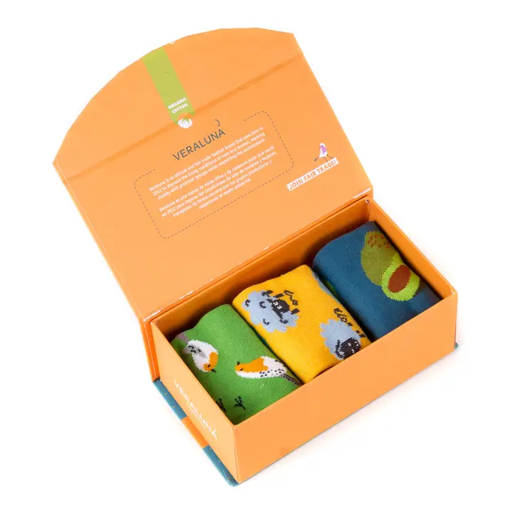 Coffret cadeau de 3 paires de chaussettes en coton 39/42