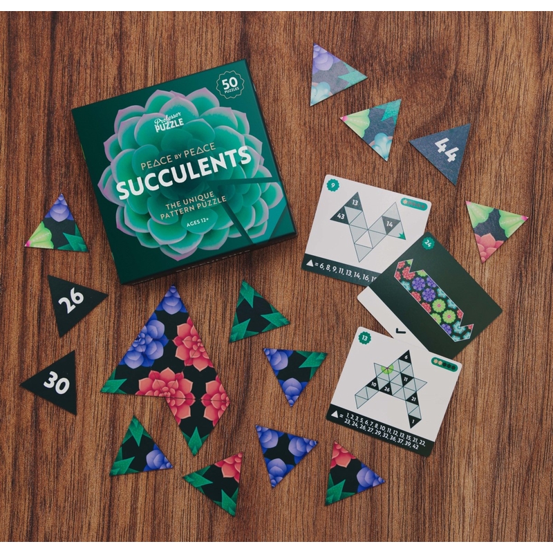 Puzzle Succulents en bois