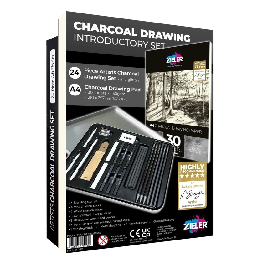 Kit d\'initiation au dessin au fusain