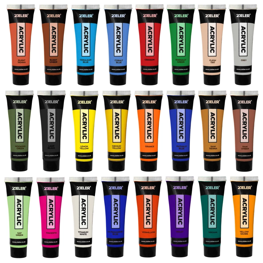 Ensemble de 30 pièces de peinture acrylique